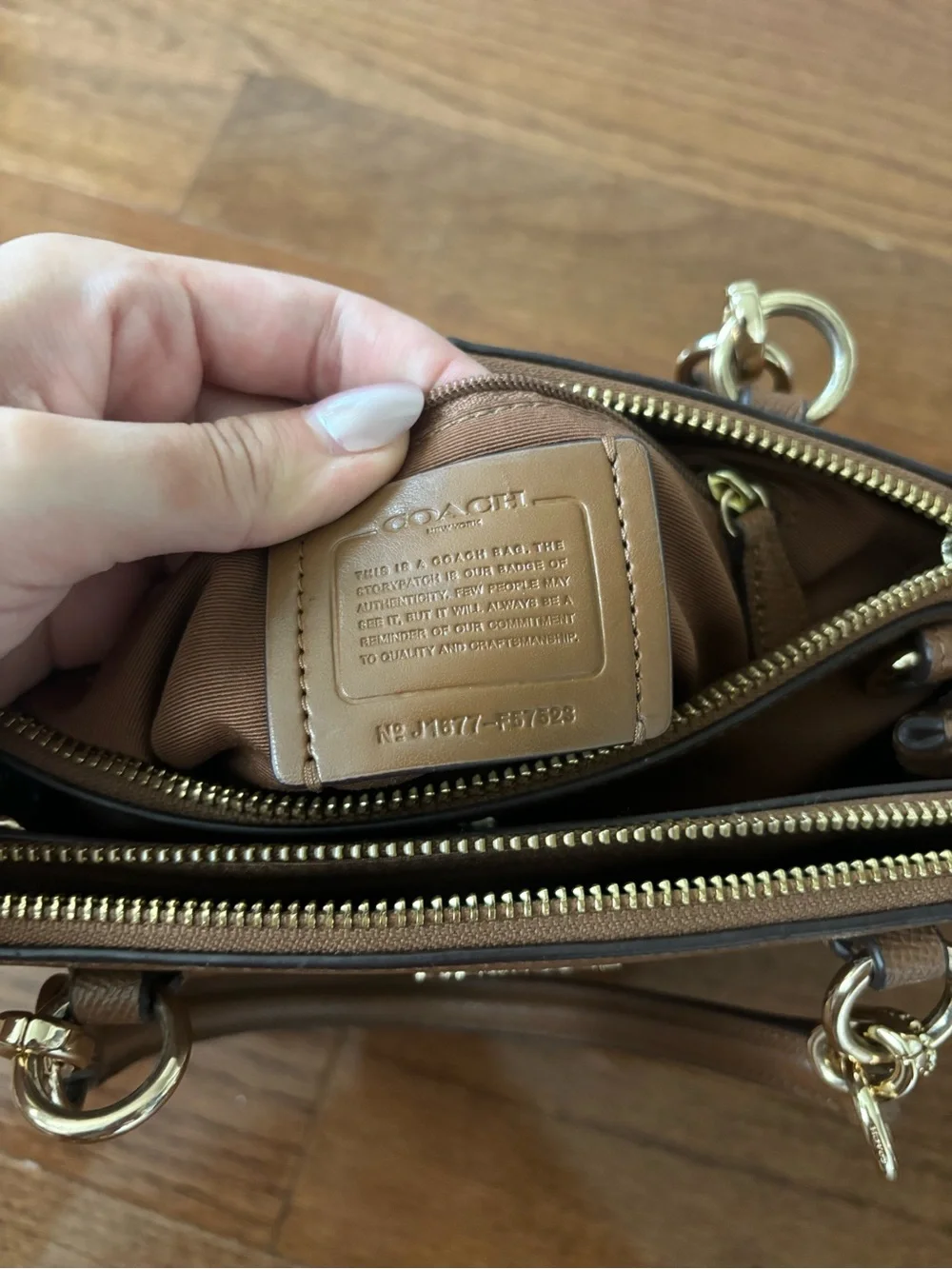 Coach Christie Carryall brown bag